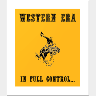 Western Slogan - In Full Control Posters and Art